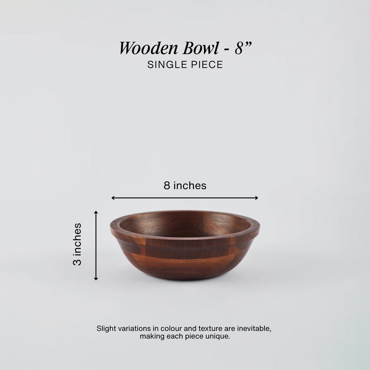 Wooden Serving Bowls (Dark Acacia)