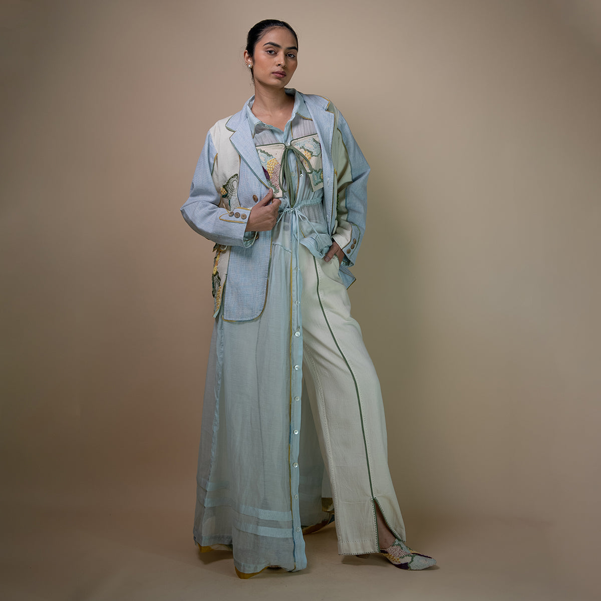 Meadows Chanderi Shirt Dress