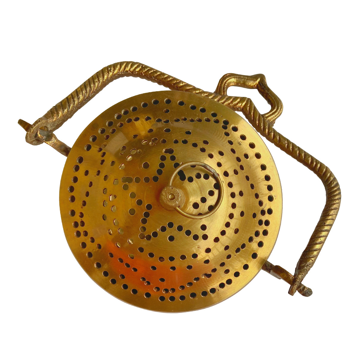 Brass Dhoop Stand | Incense Holder | Antique Gold | 6 inches