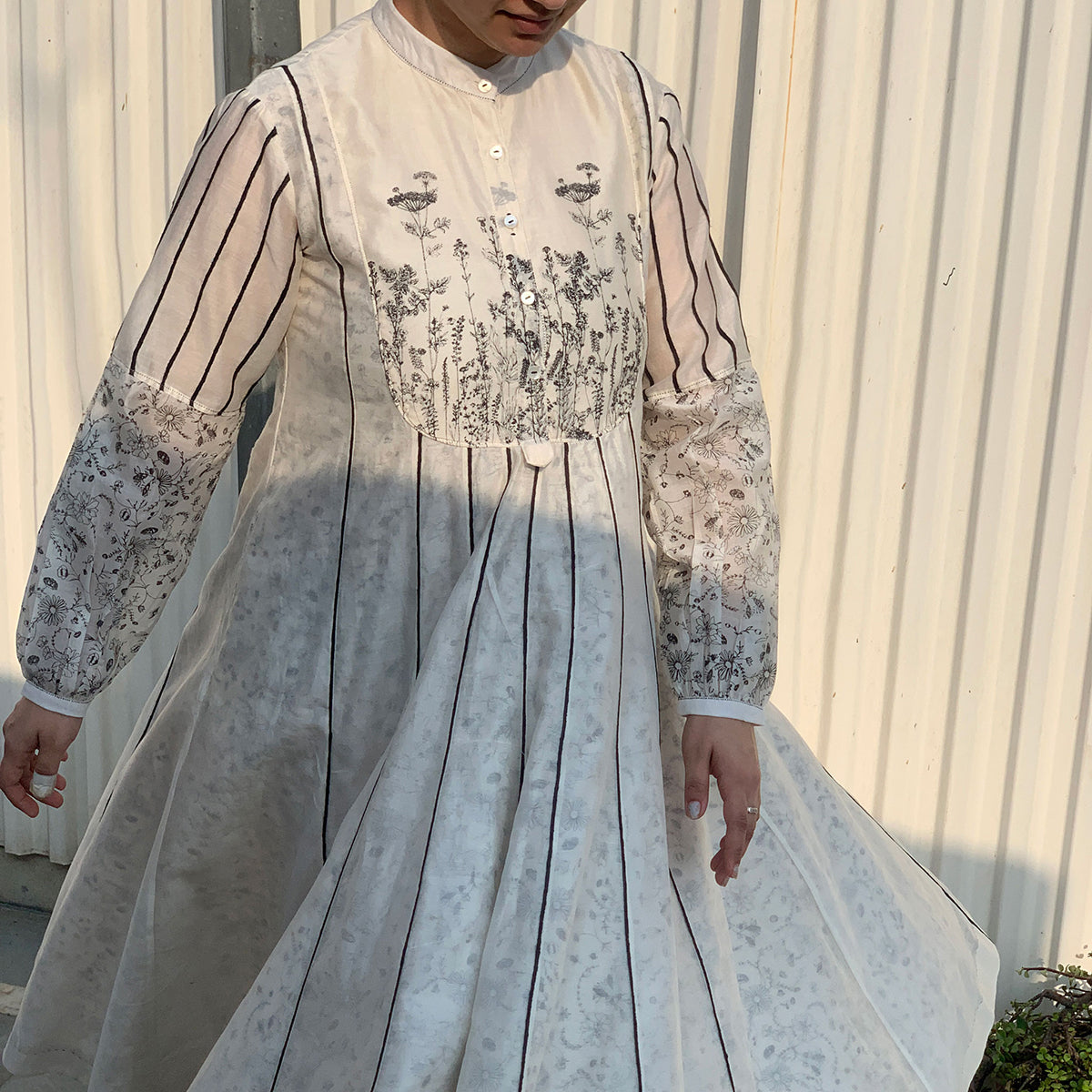 Petunia long Panel Yoke Dress