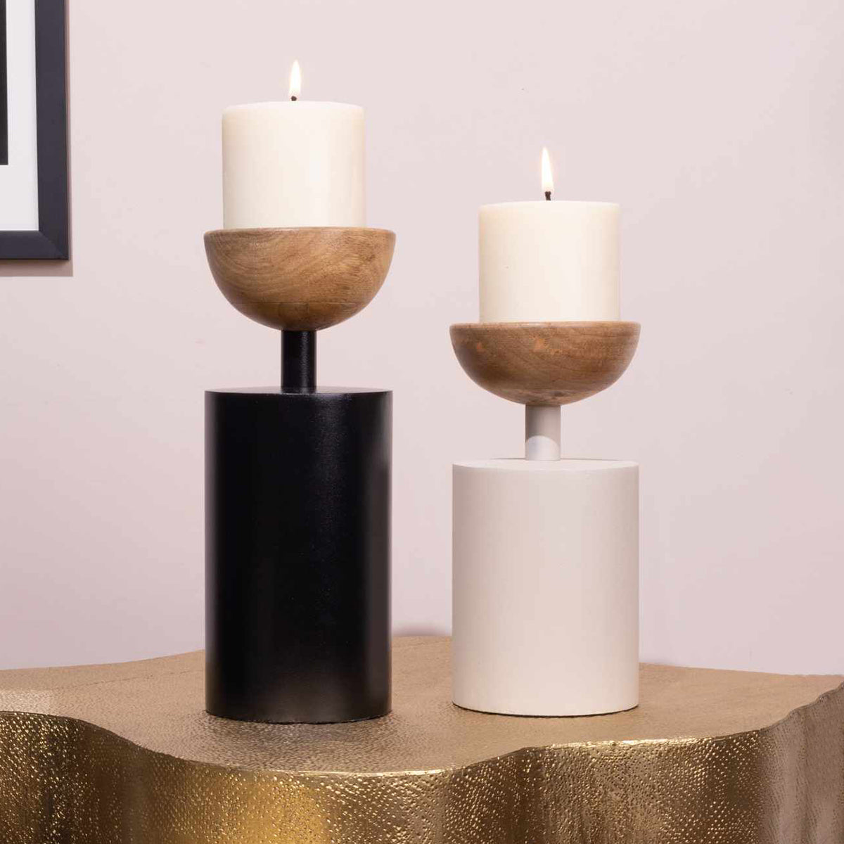 Pillar Candle Holder| Set of 2