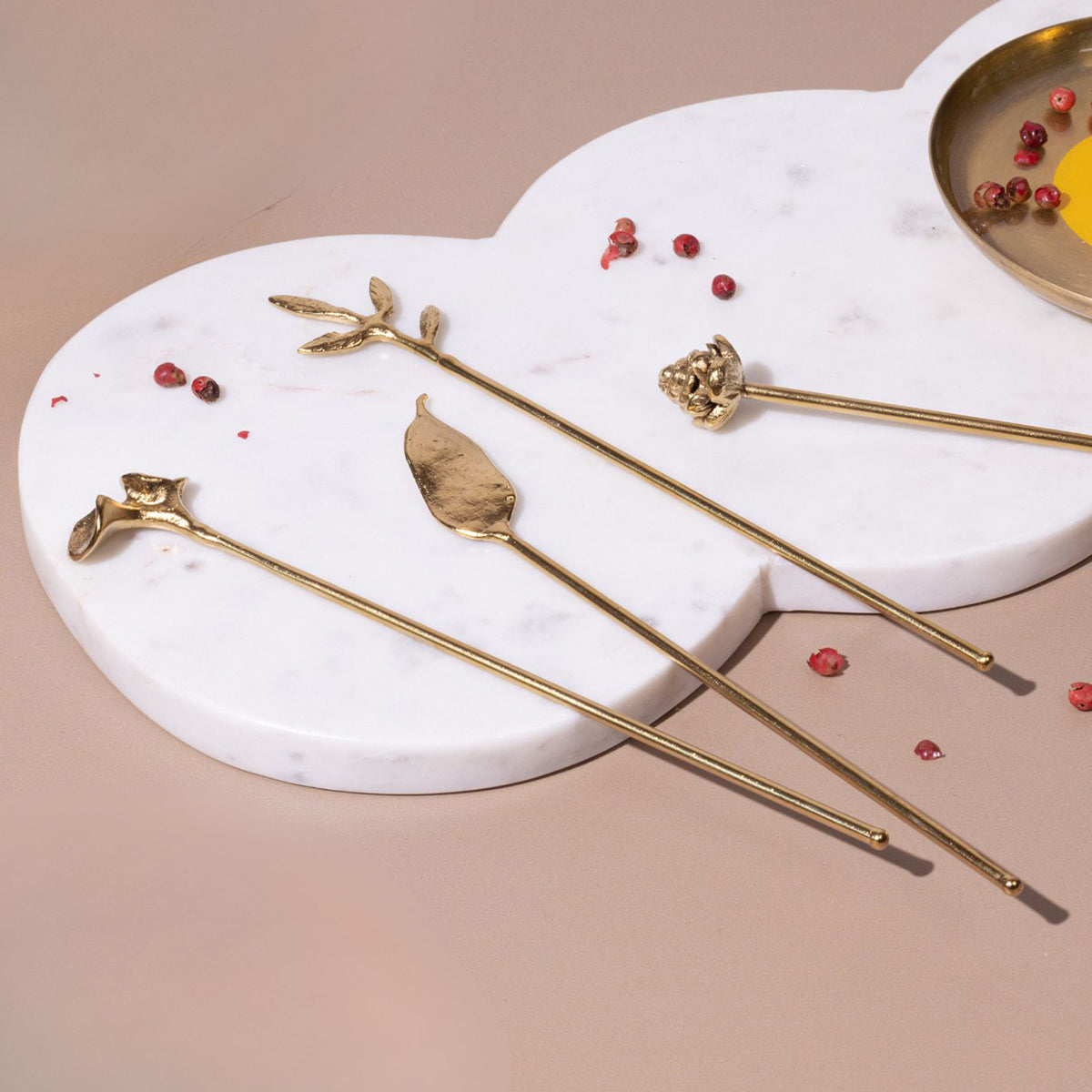 Brass Cocktail Stirrer | Set of 4