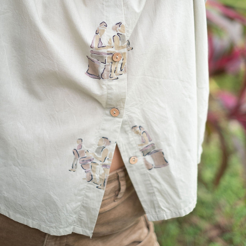 Handpainted Cotton Shirt