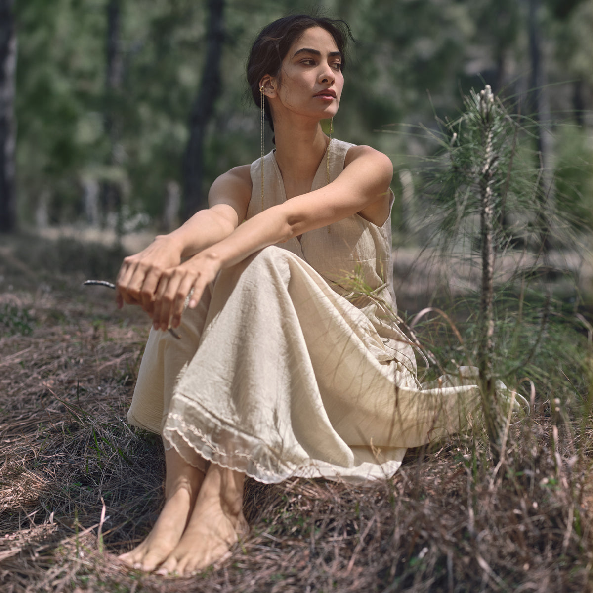 Wildflower Skirt - Beige