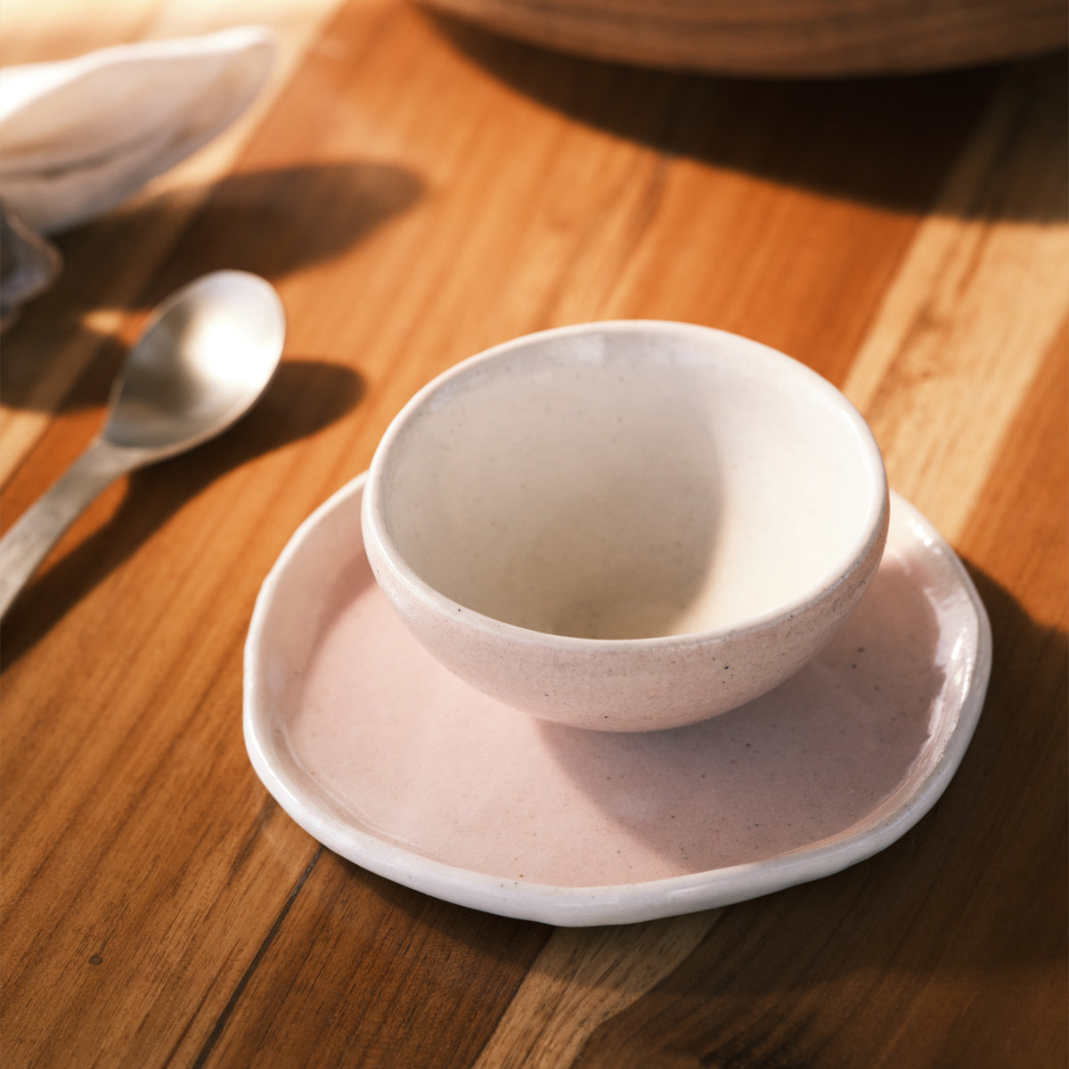 Bloom Plate - Pink & Ivory
