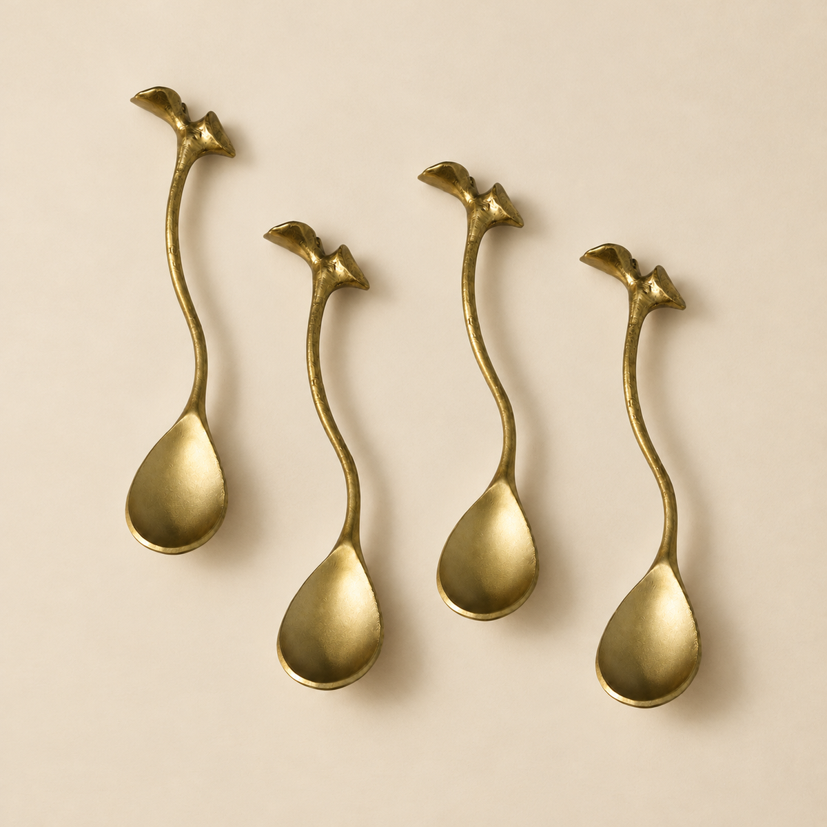 Dewfall Spoon (Set of 4) - Antique Gold