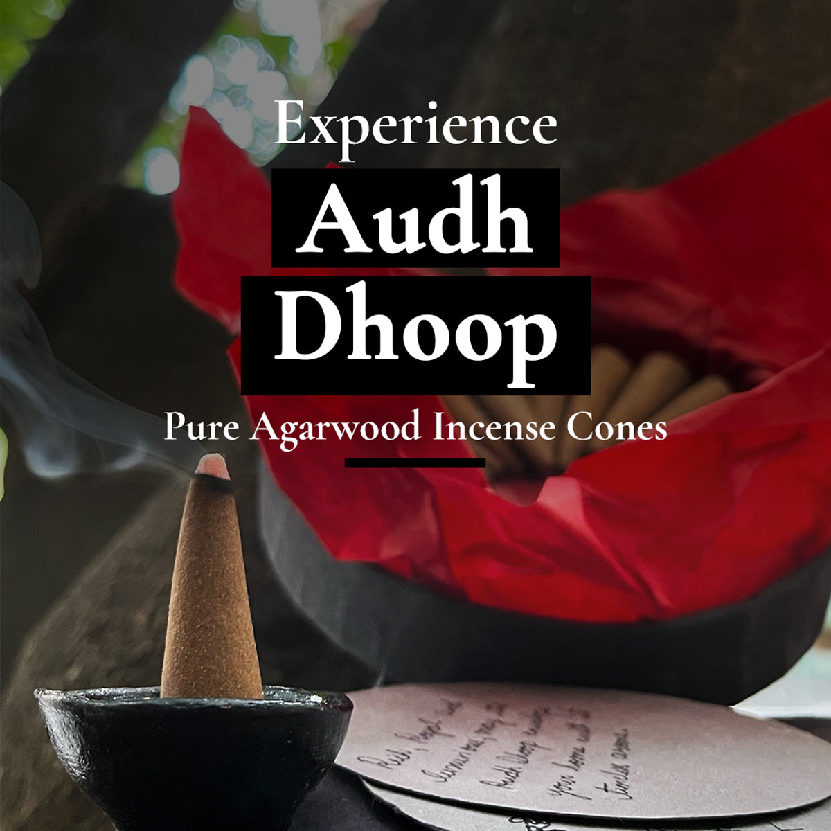 Audh Dhoop - Pure Agarwood Incense Cones | Pack of 25 incense cones