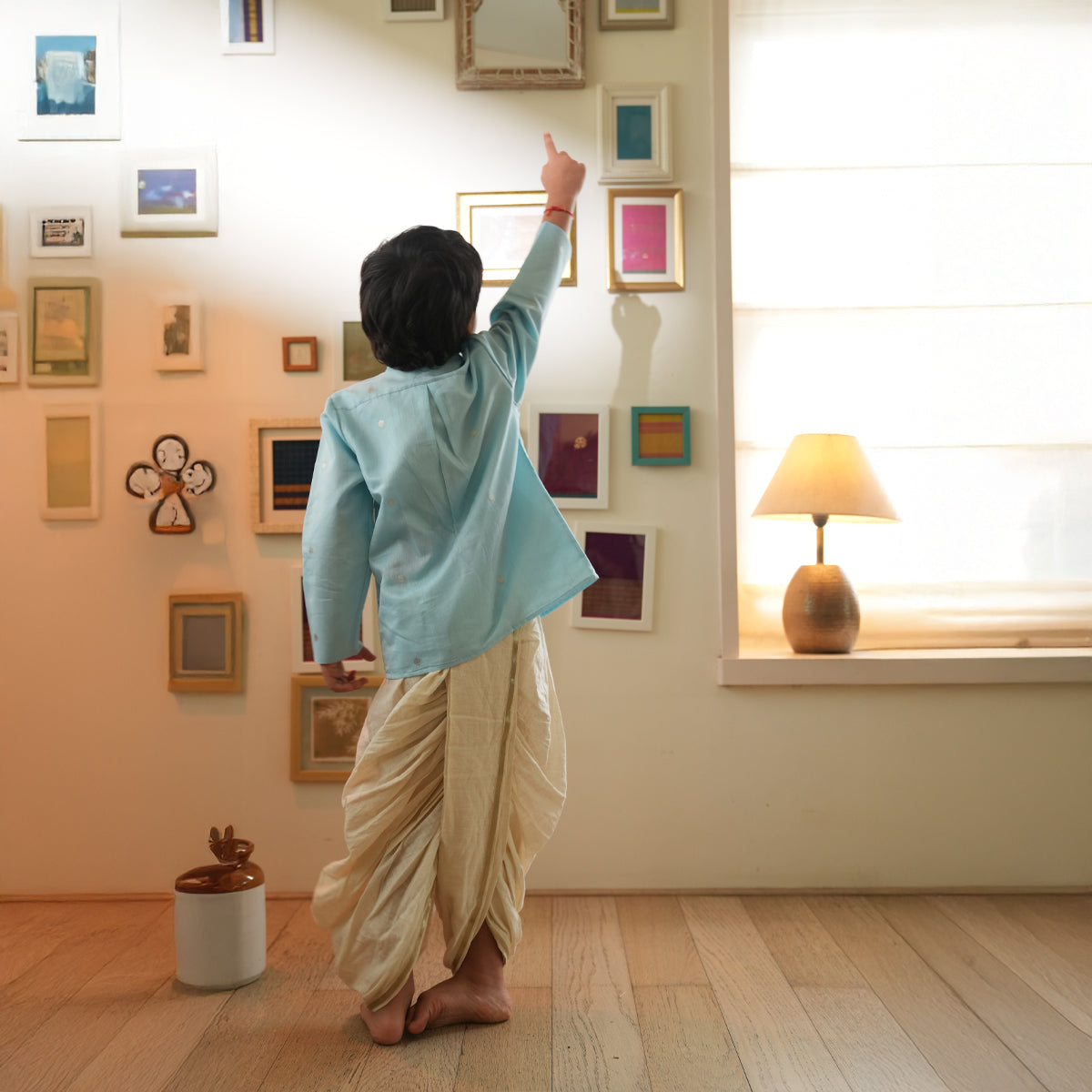 Poppy Chinese Collared Shirt Kurta