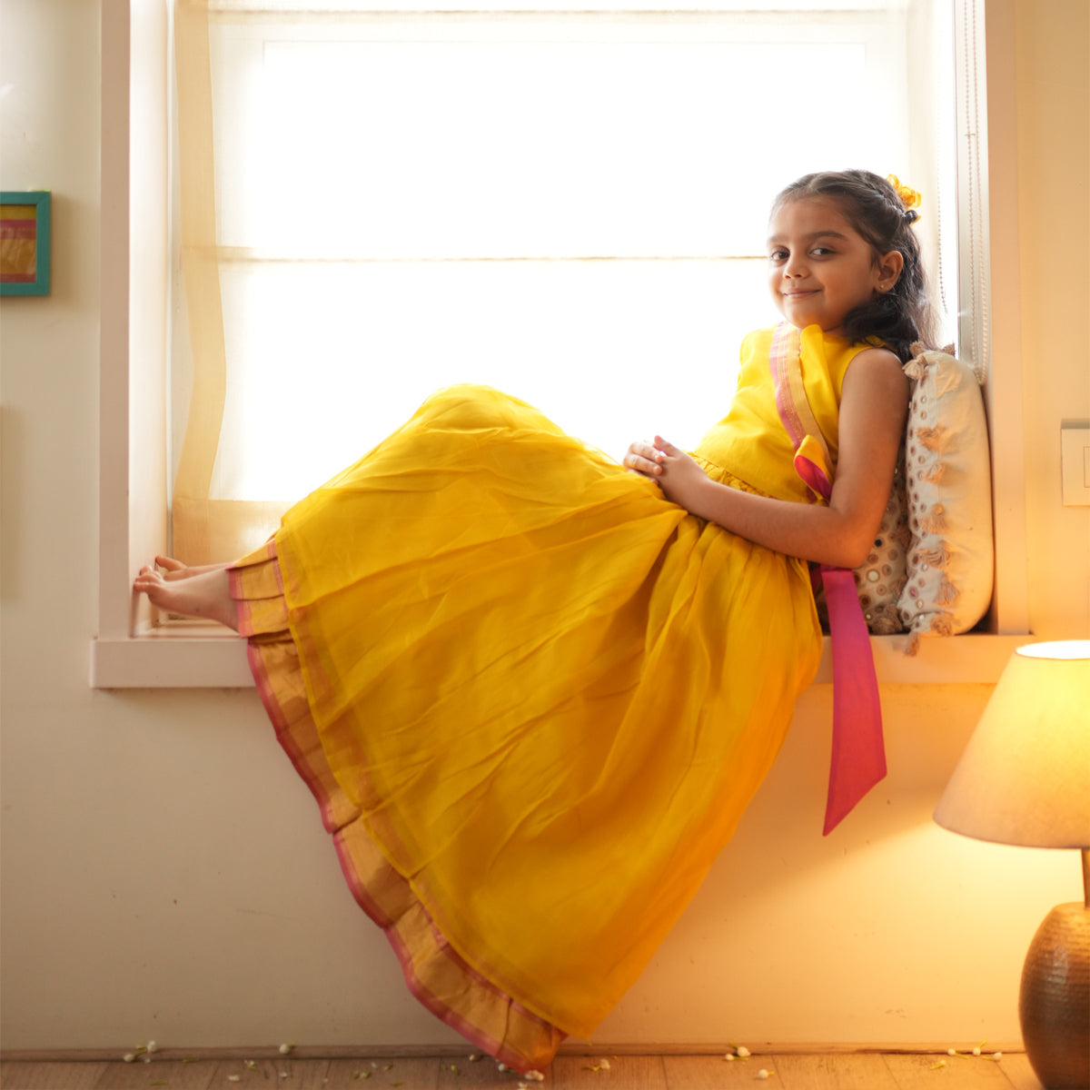Basant Yellow Lehenga Choli