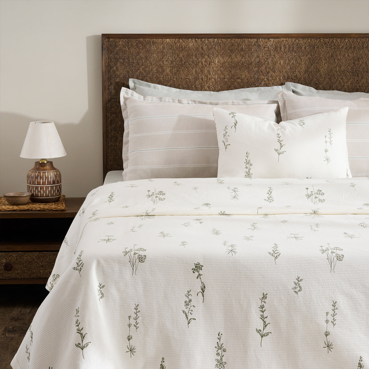 Wildflower | Cotton | Cord Rib | Bed Cover