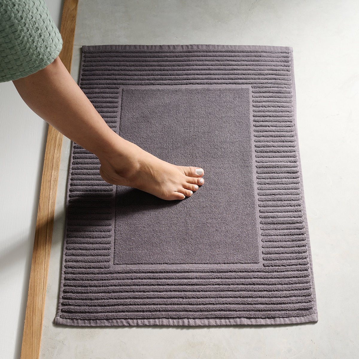 Terry Bath Mat Slate