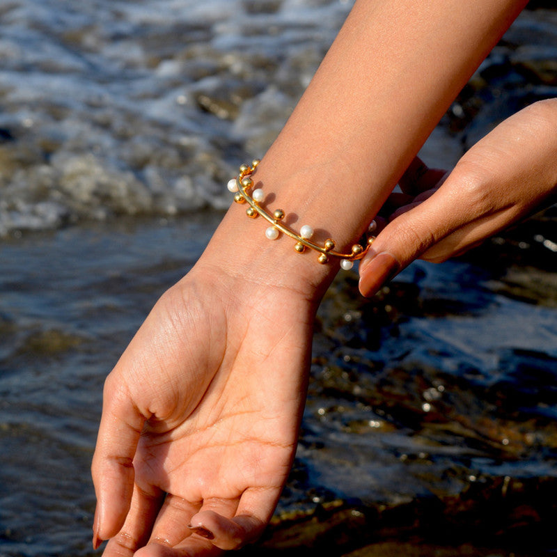 Pearl Bracelet | Gold Plated