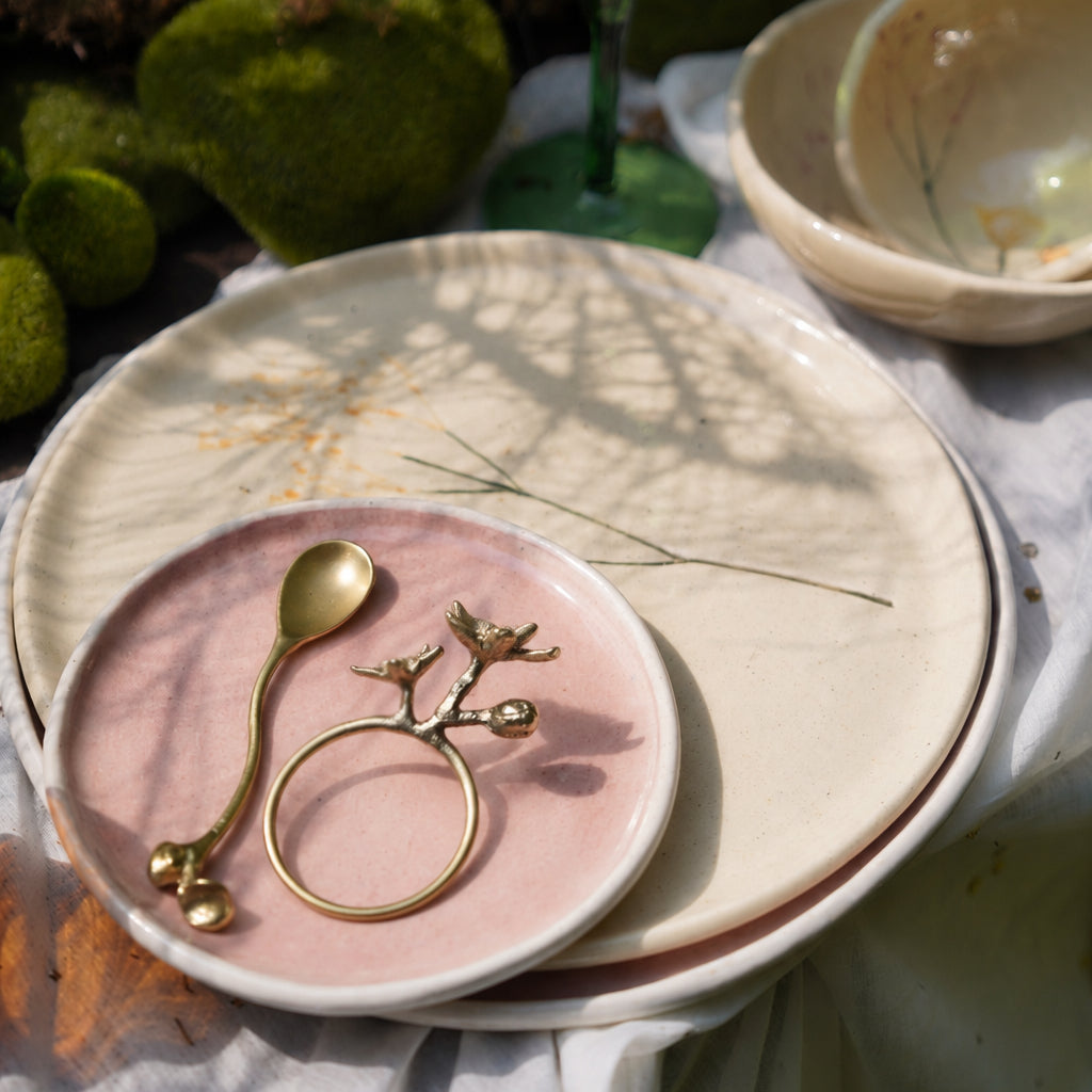 Floret Napkin Ring (Set of 4) - Antique Gold