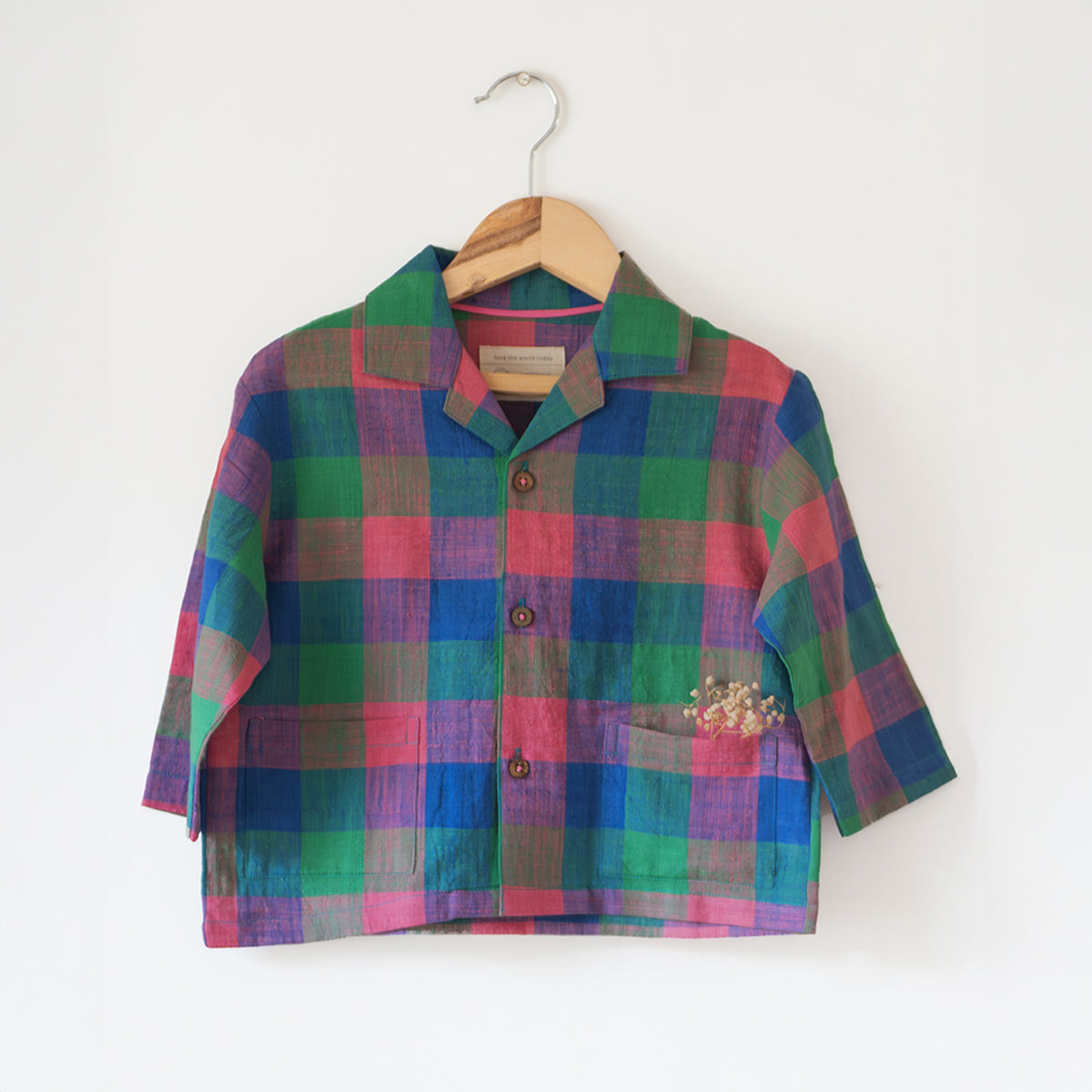 Cloud Drift Oversized Shirt In Handwoven Cotton