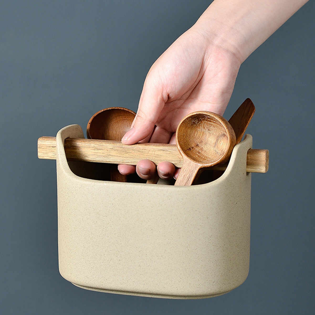 Ceramic - Cutlery Holder - Sand