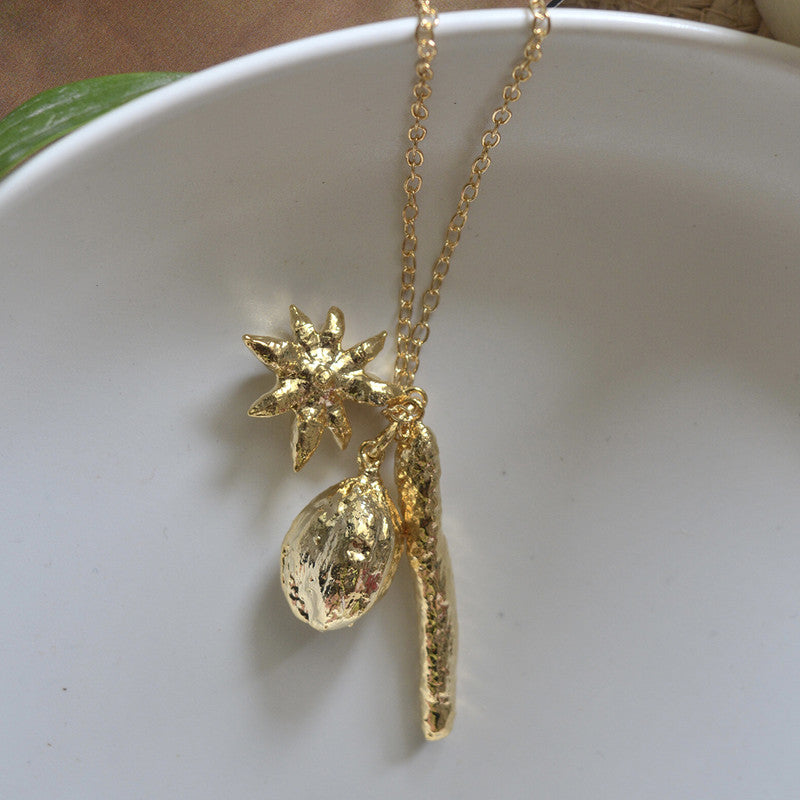 Fig Neckpiece | Gold Plated