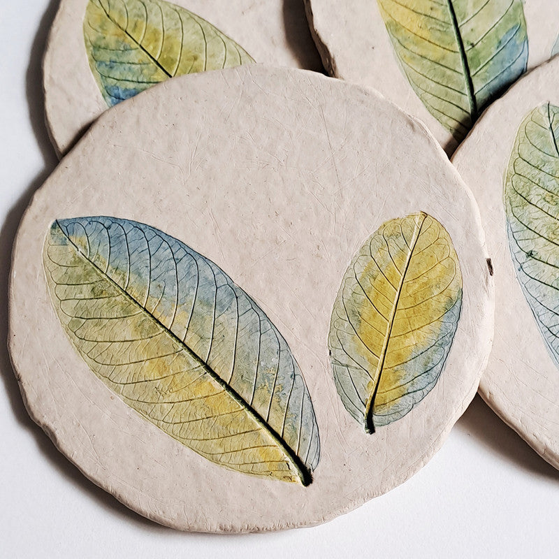 Papier-Mache Coasters | Set of 4