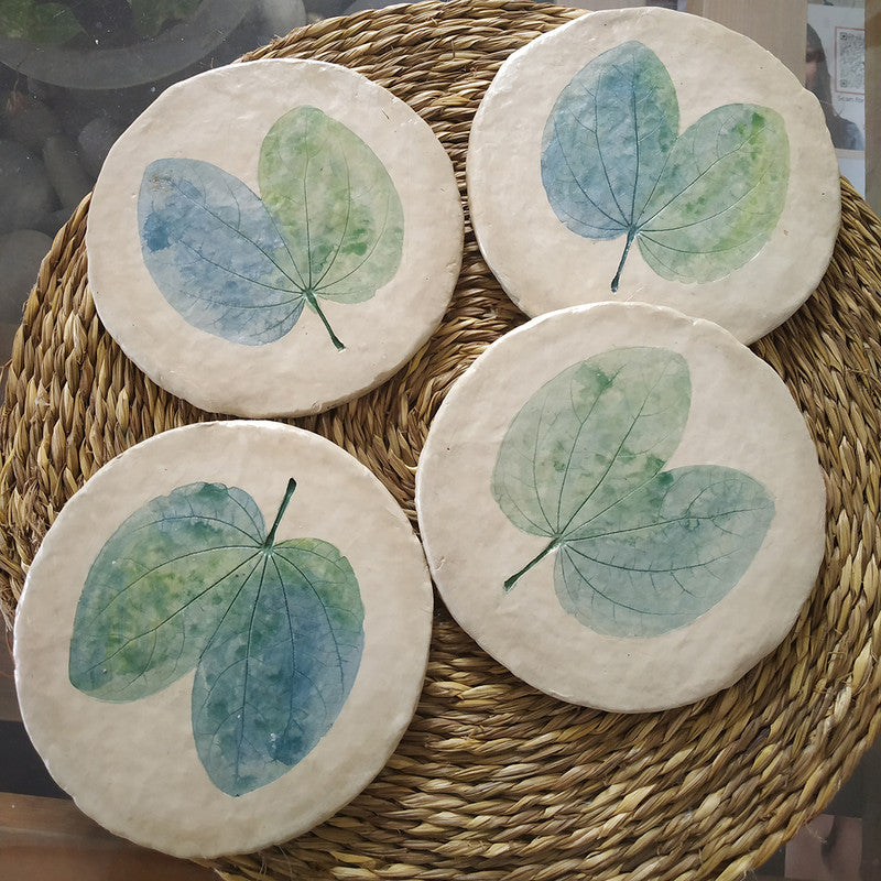 Papier-Mache Coasters | Set of 4