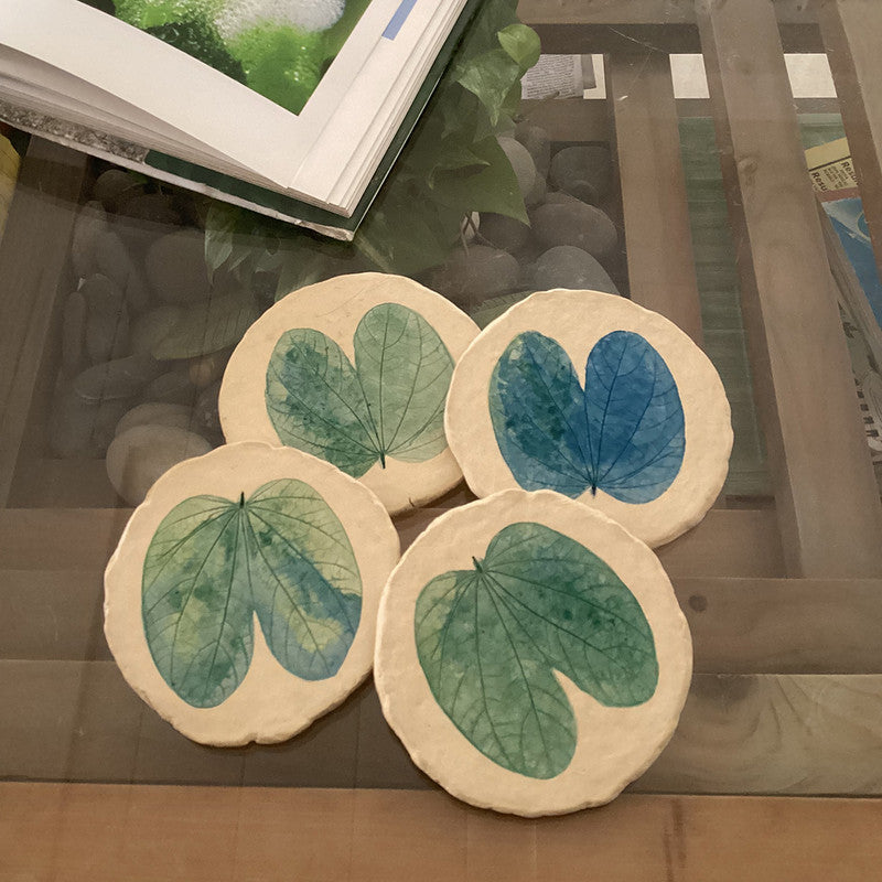 Papier-Mache Coasters | Set of 4