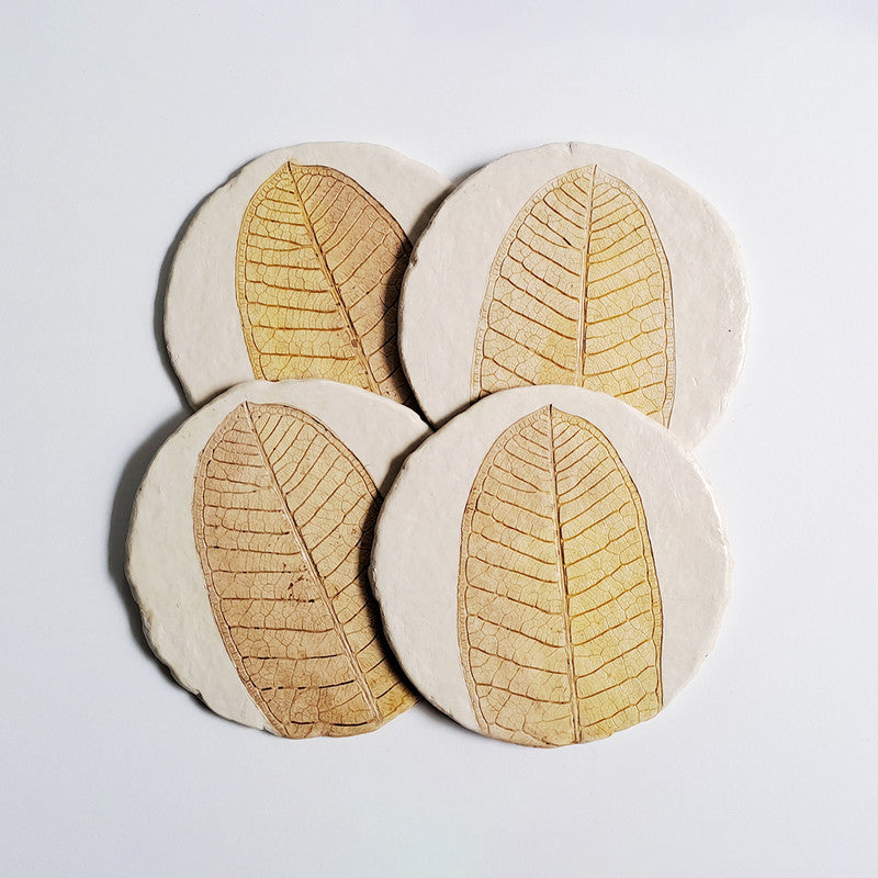 Papier-Mache Coasters | Set of 4