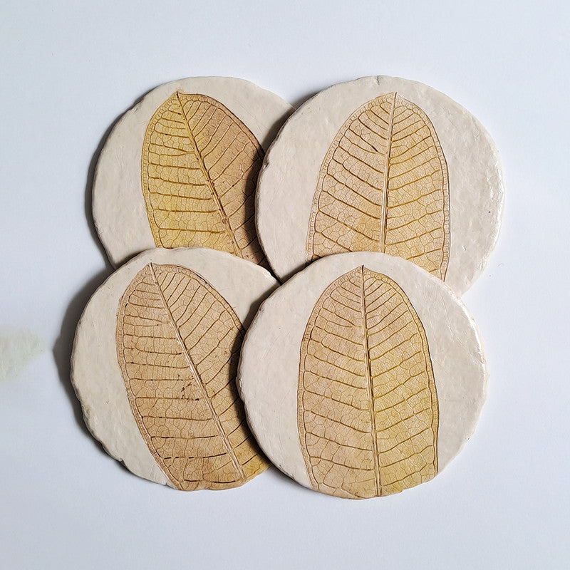 Papier-Mache Coasters | Set of 4