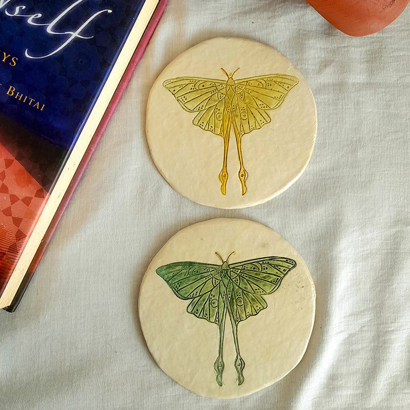 Papier Mache Coasters | Set of 4