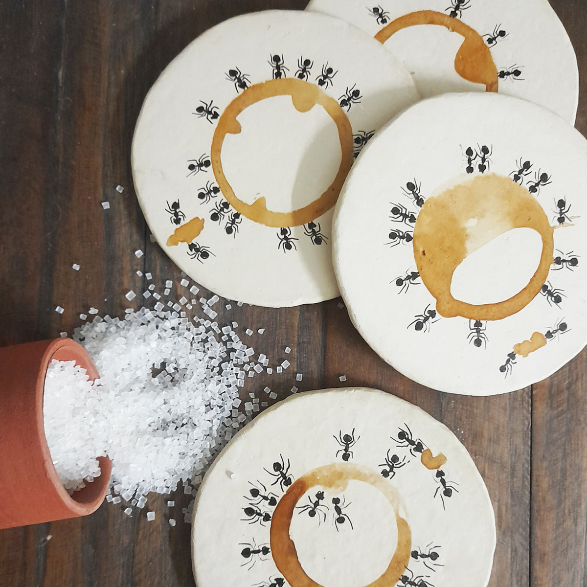 Coffee Stained Ant Coaster