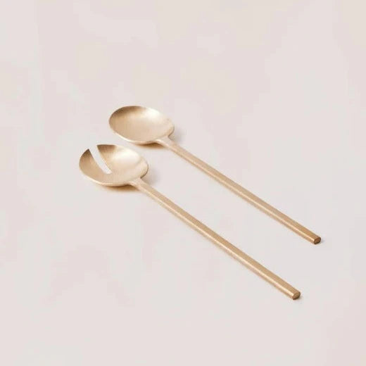 Brass Salad Server Set