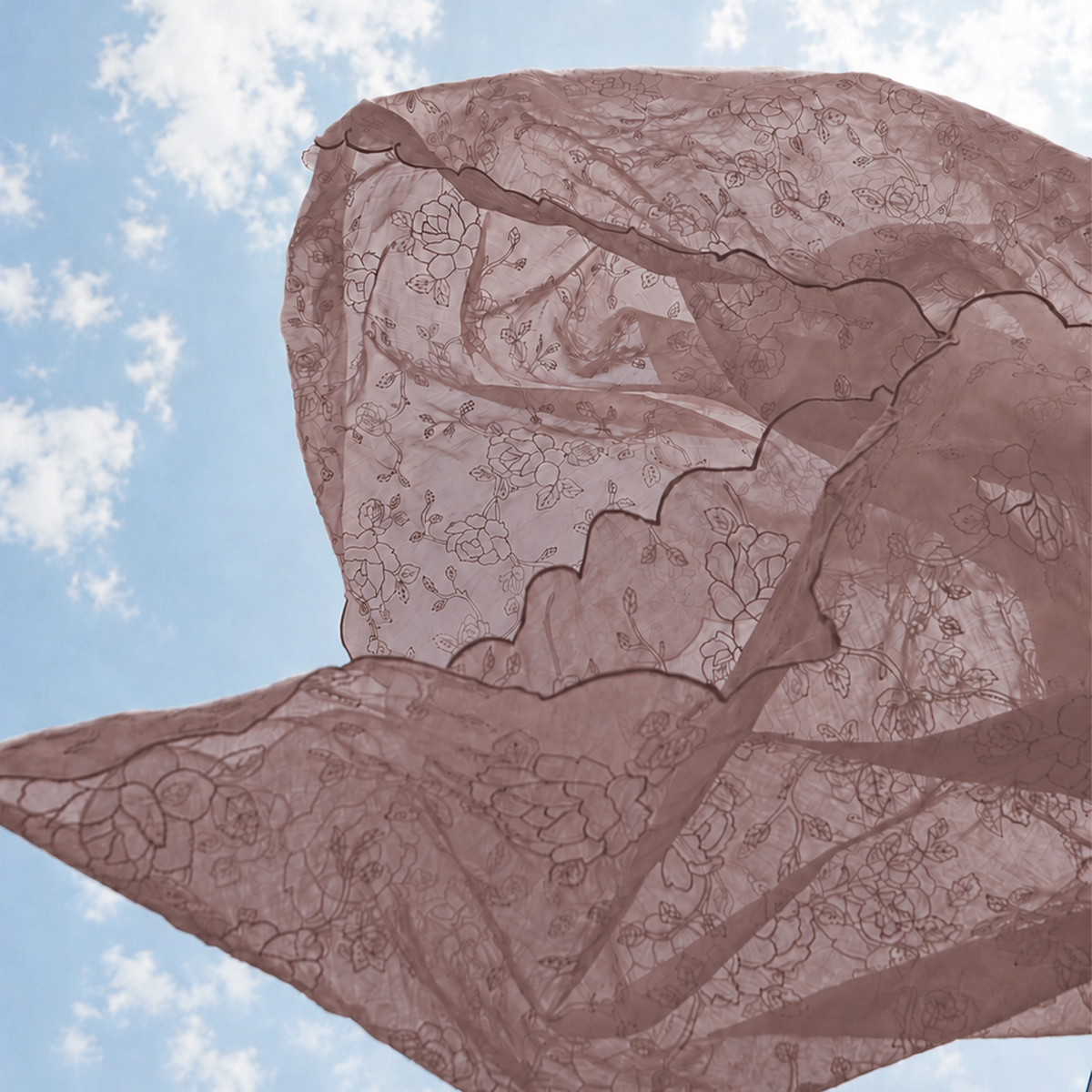 Humming Dupatta - Dusty Pink