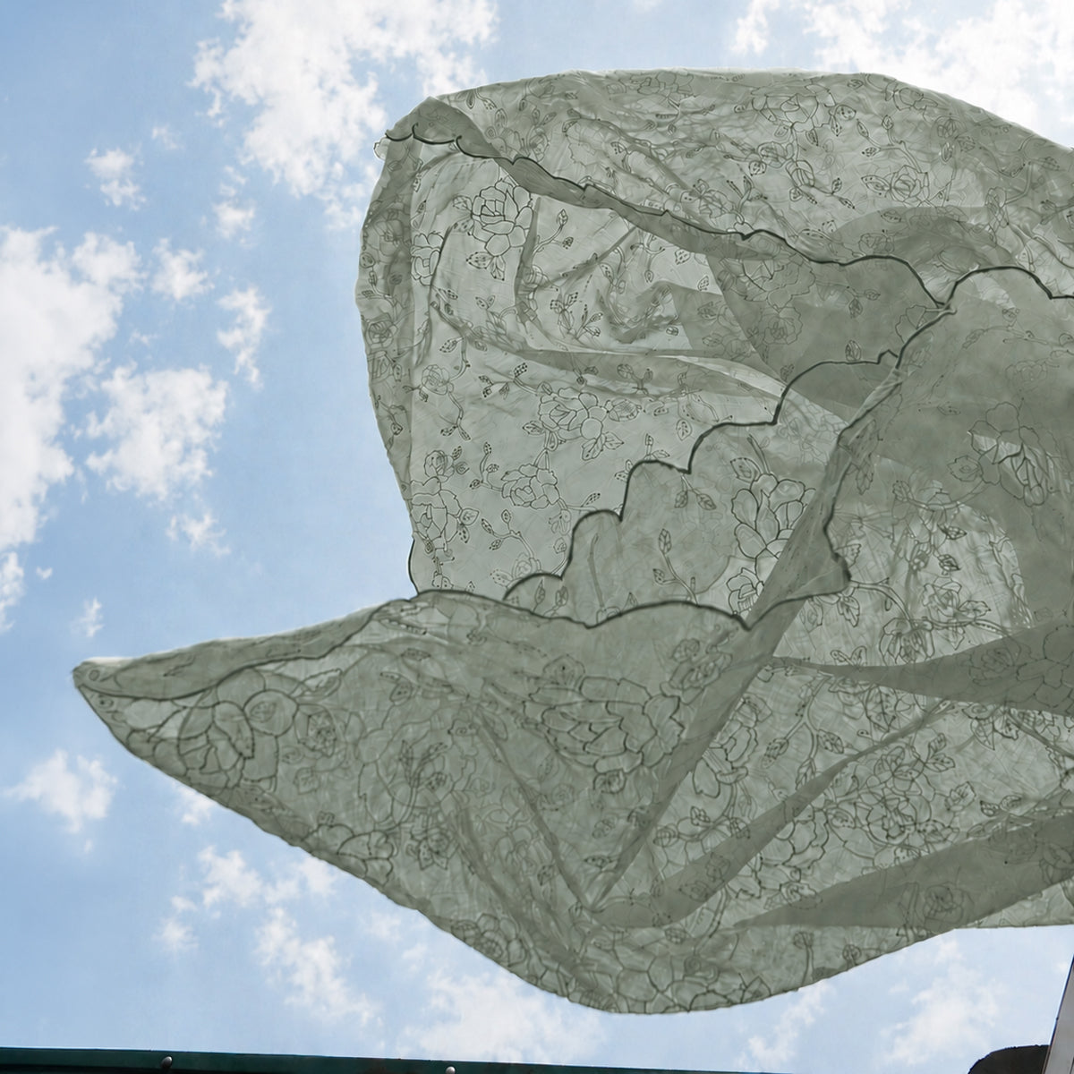 Humming Dupatta - Sage Green