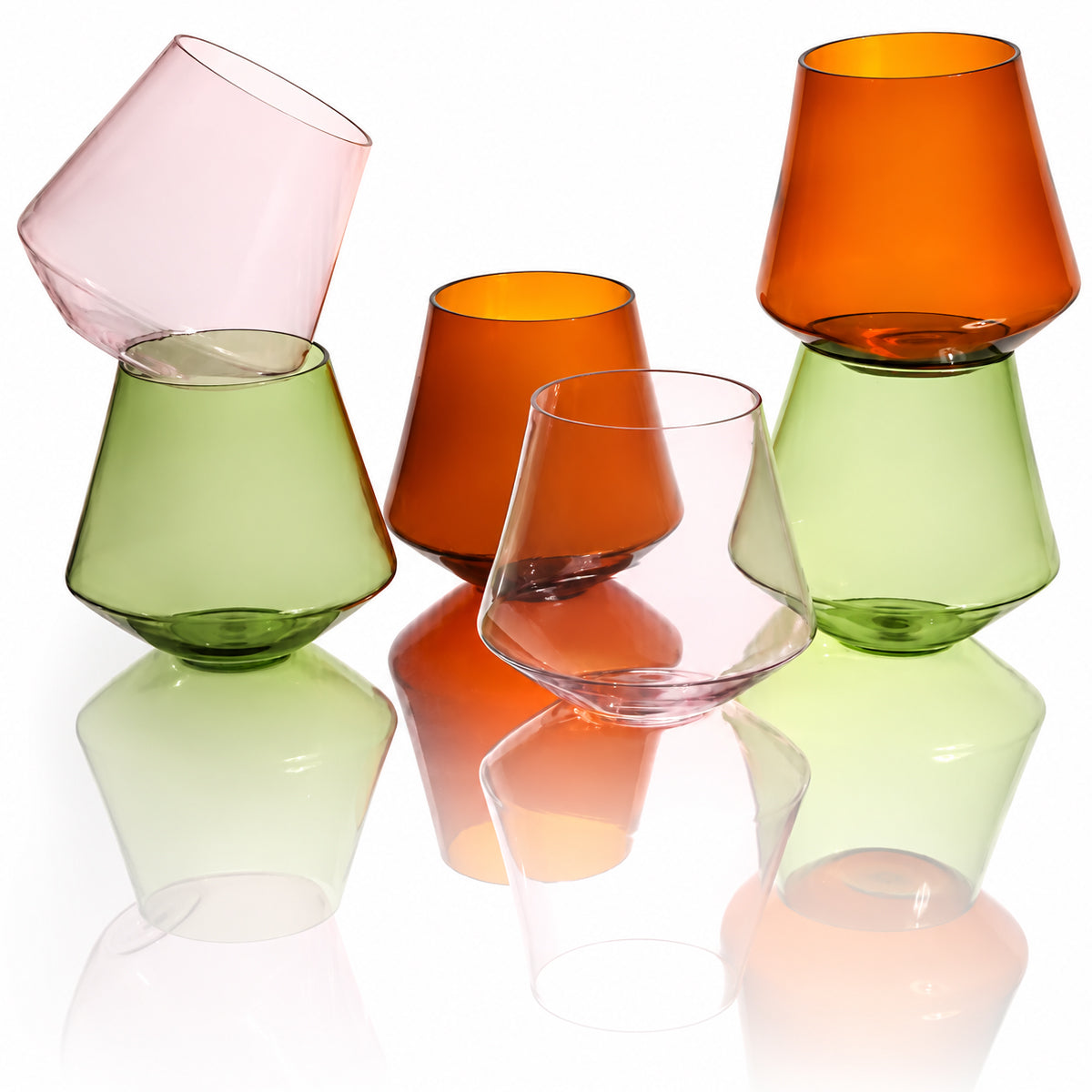 Meadow Tumbler (Set of 4) - Pink