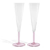 Gleam Champagne Flute (Set of 2) - Pink