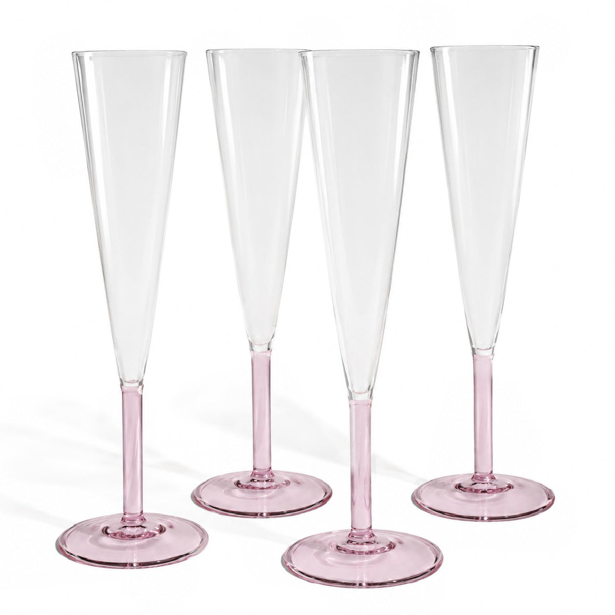 Gleam Champagne Flute (Set of 4) - Pink