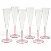 Gleam Champagne Flute (Set of 6) - Pink