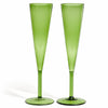 Gleam Champagne Flute (Set of 2) - Green
