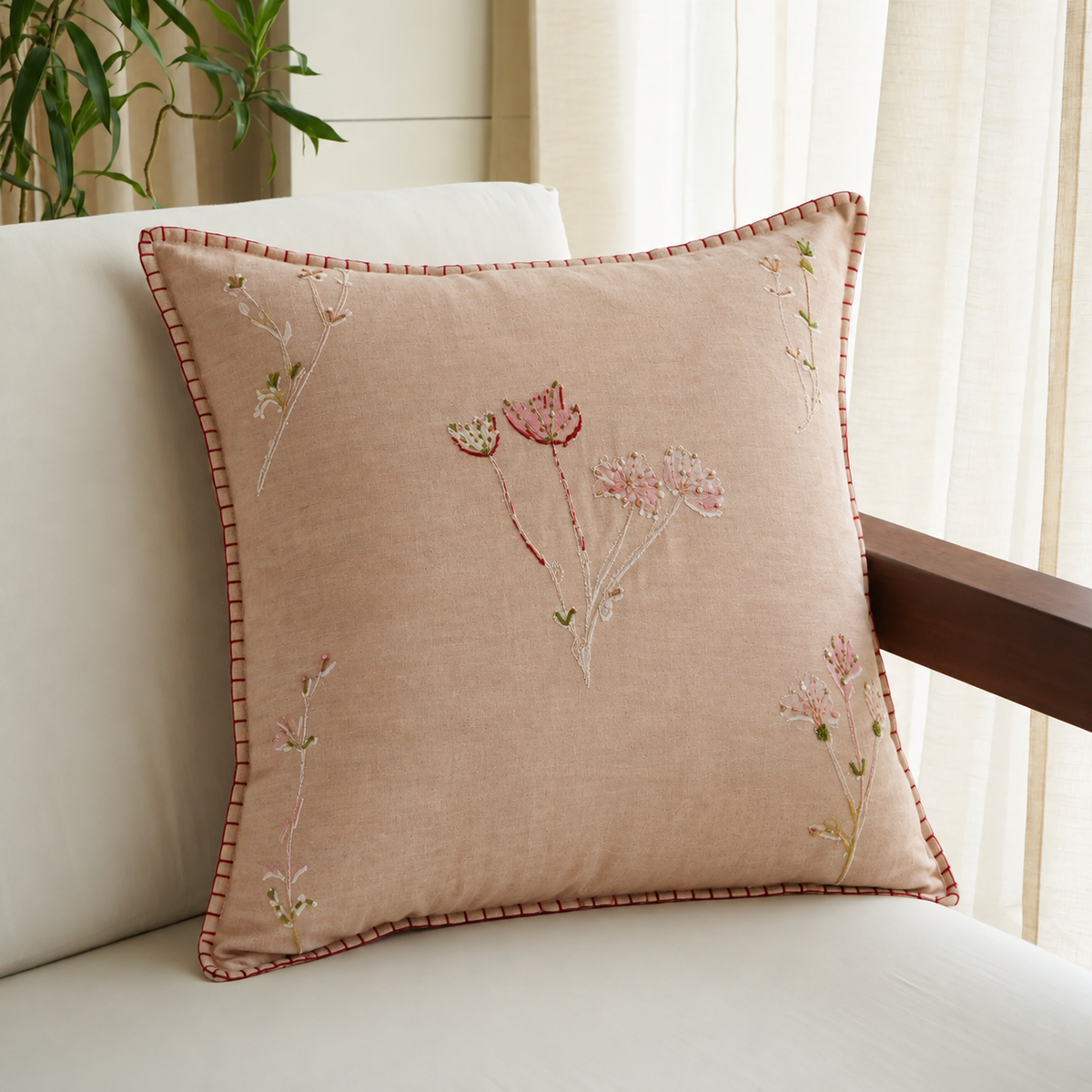 Stem Cushion - Beige