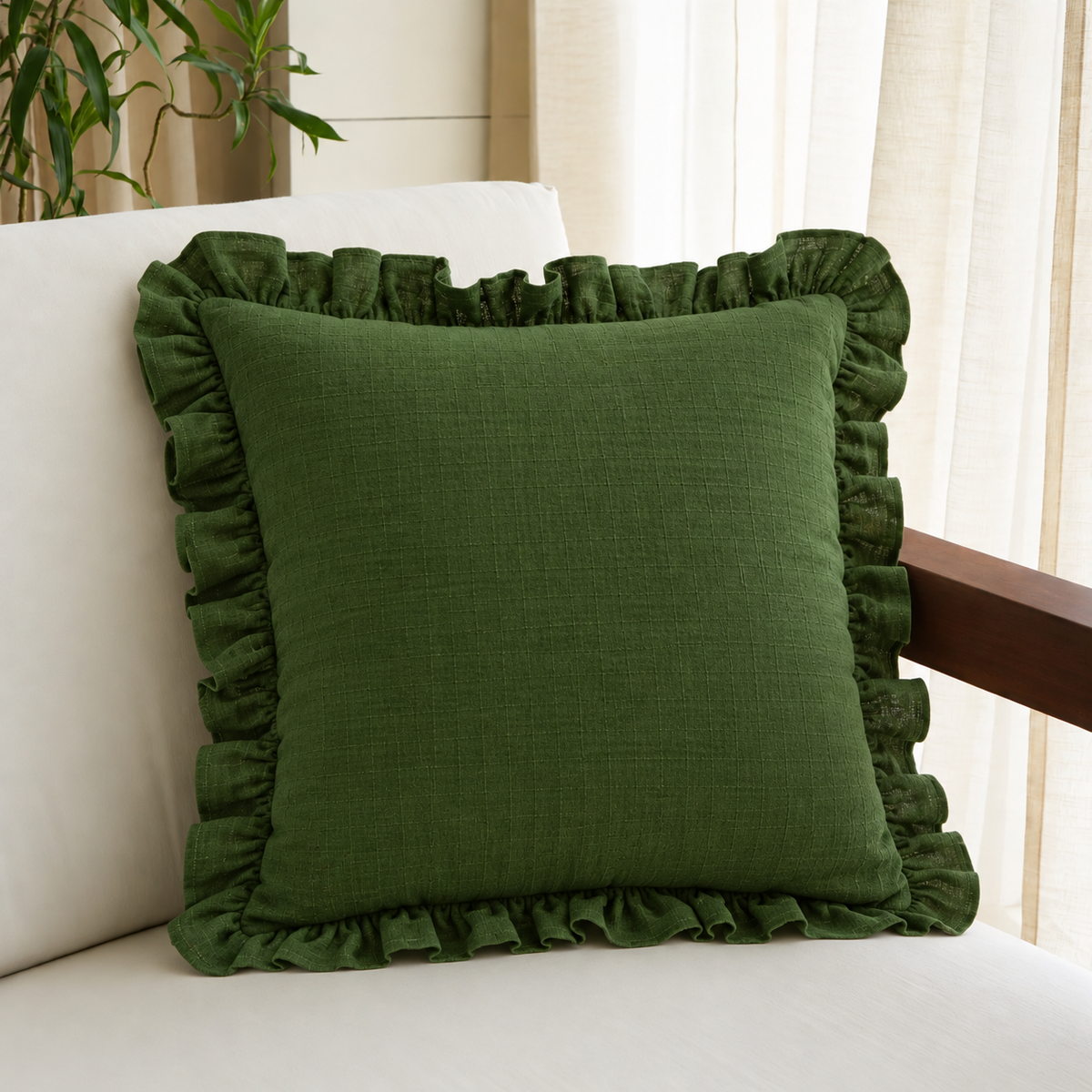 Moss Cushion - Green