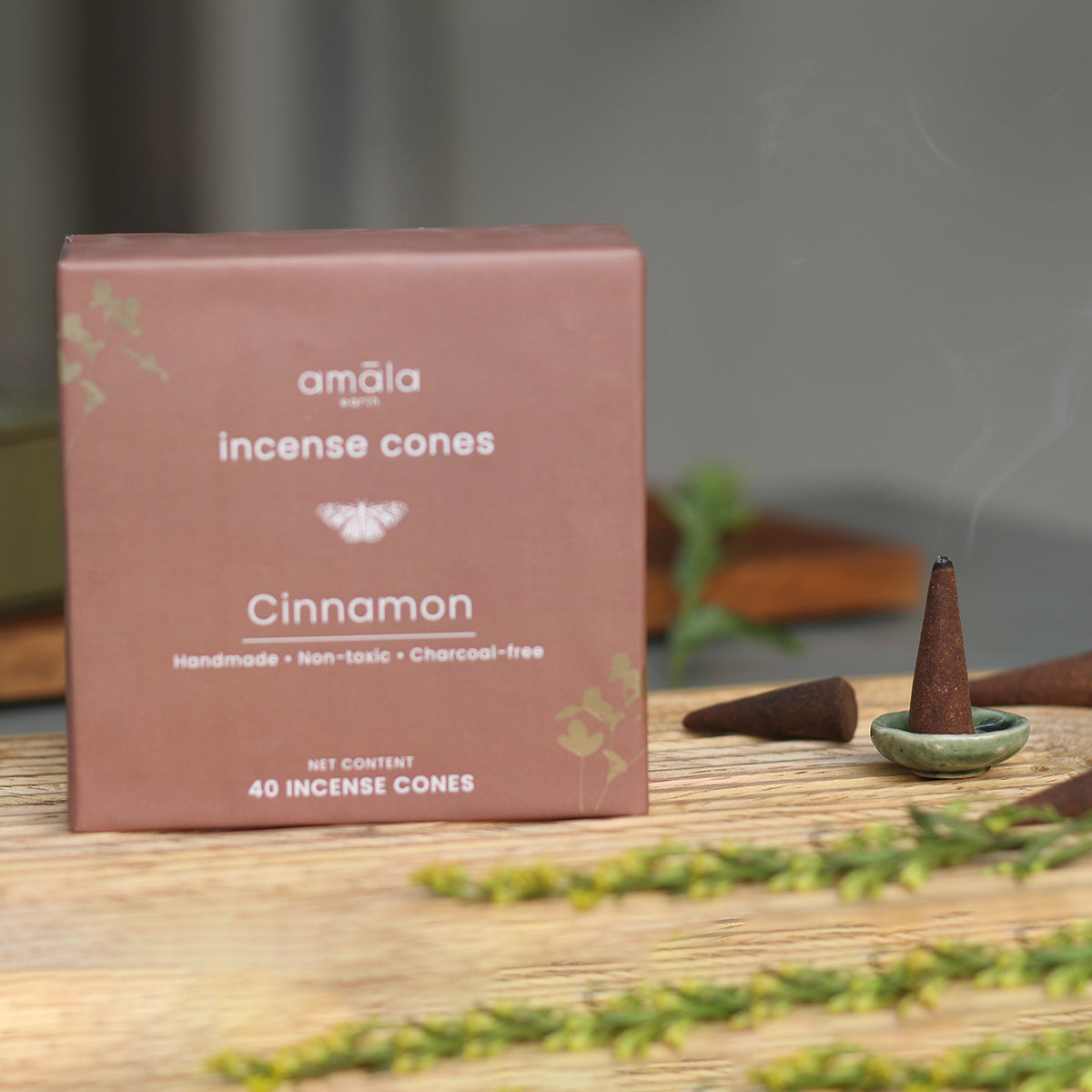 Natural Incense Cones | Cinnamon | 40 Cones