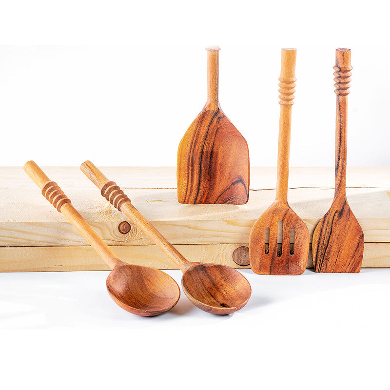 Wood Cutlery Set | Set of 5