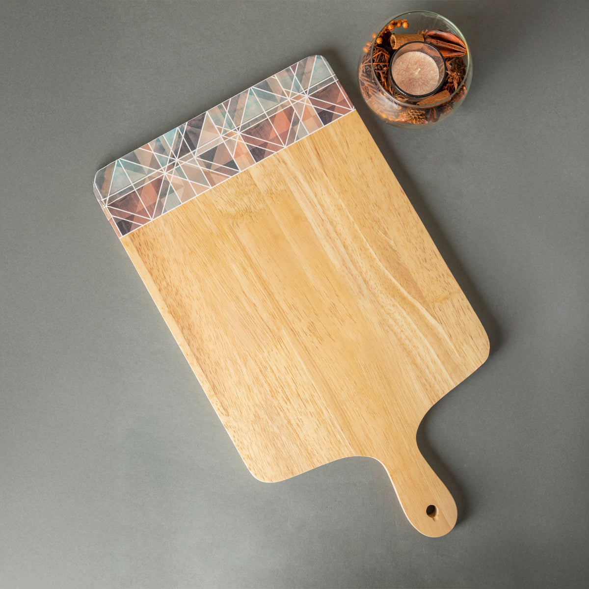 Natural Rubber Wood Cheeseboard