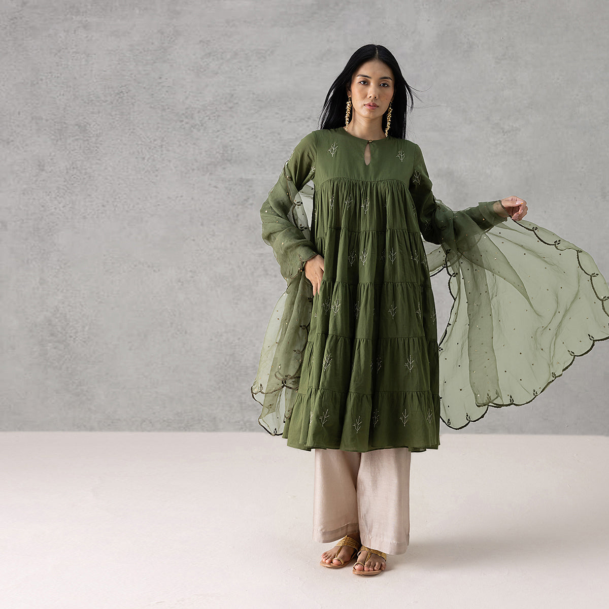 Willow Kurta - Green