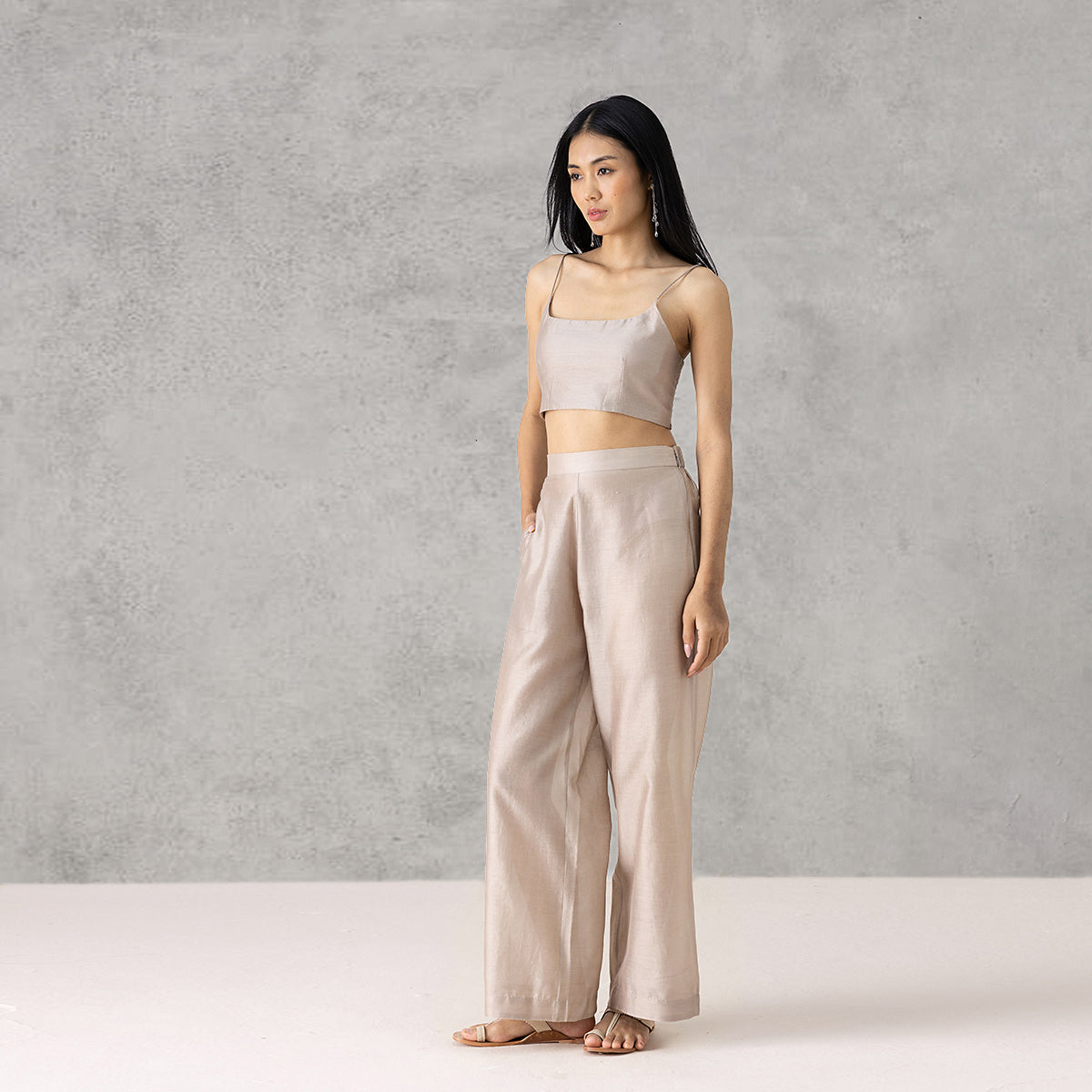 Muse Bralette Top - Ash Grey
