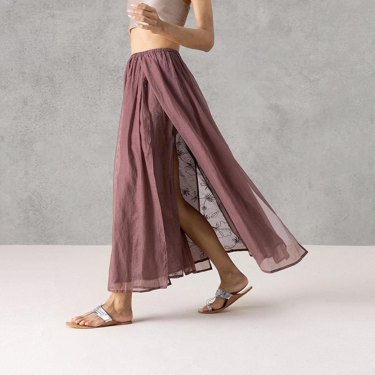 Rosette Skirt - Mauve
