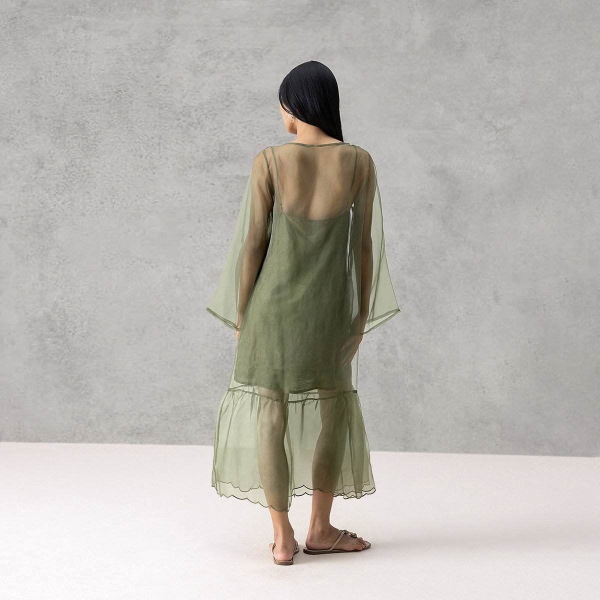 Drift Dress With Slip (Set of 2) - Green