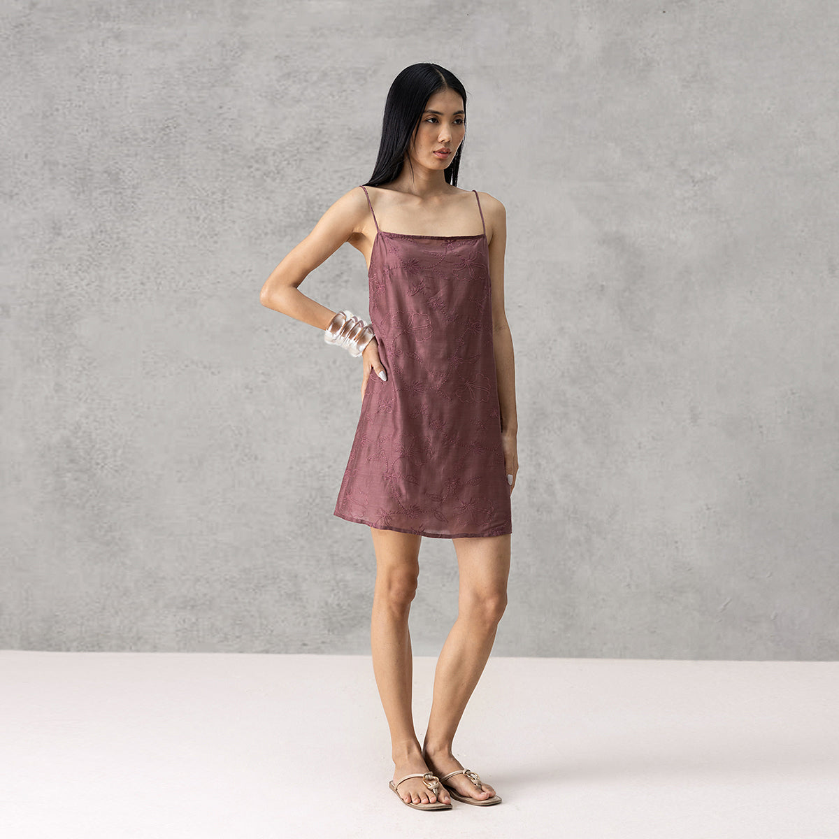 Drift Dress With Slip (Set of 2) - Mauve
