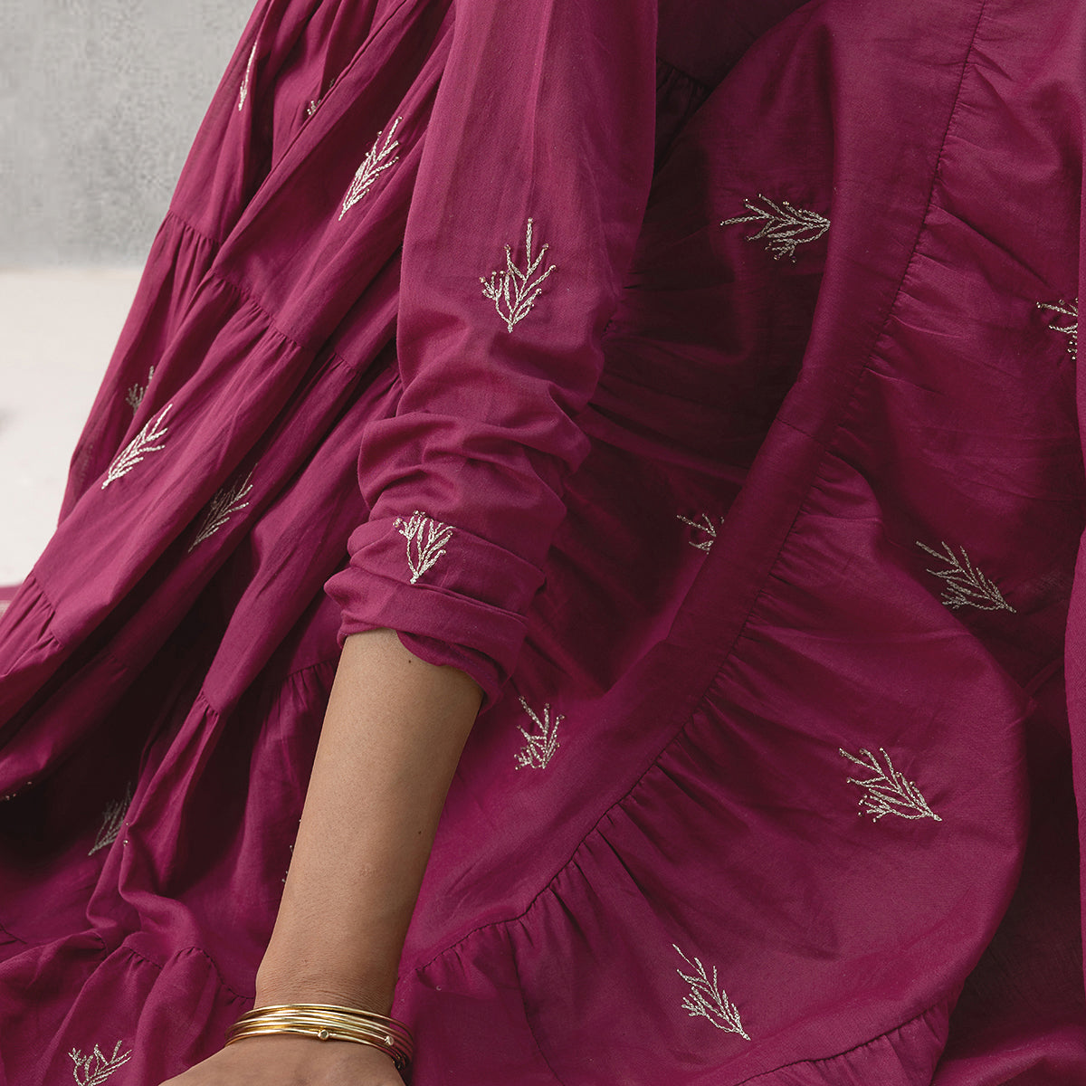 Willow Kurta- Dark Pink
