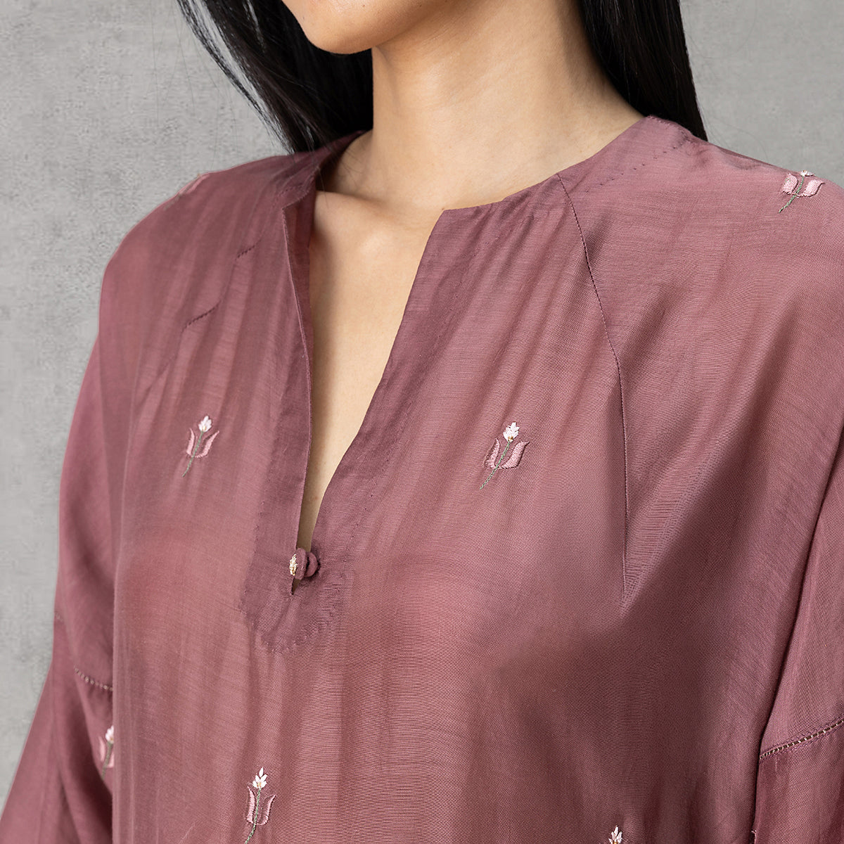Dusk Kurta - Mauve
