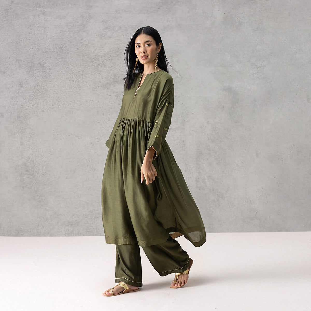 Dusk Kurta - Green