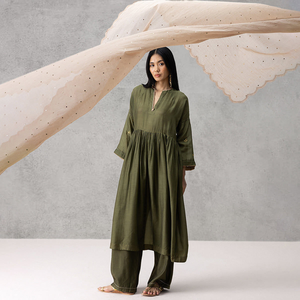 Dusk Kurta - Green