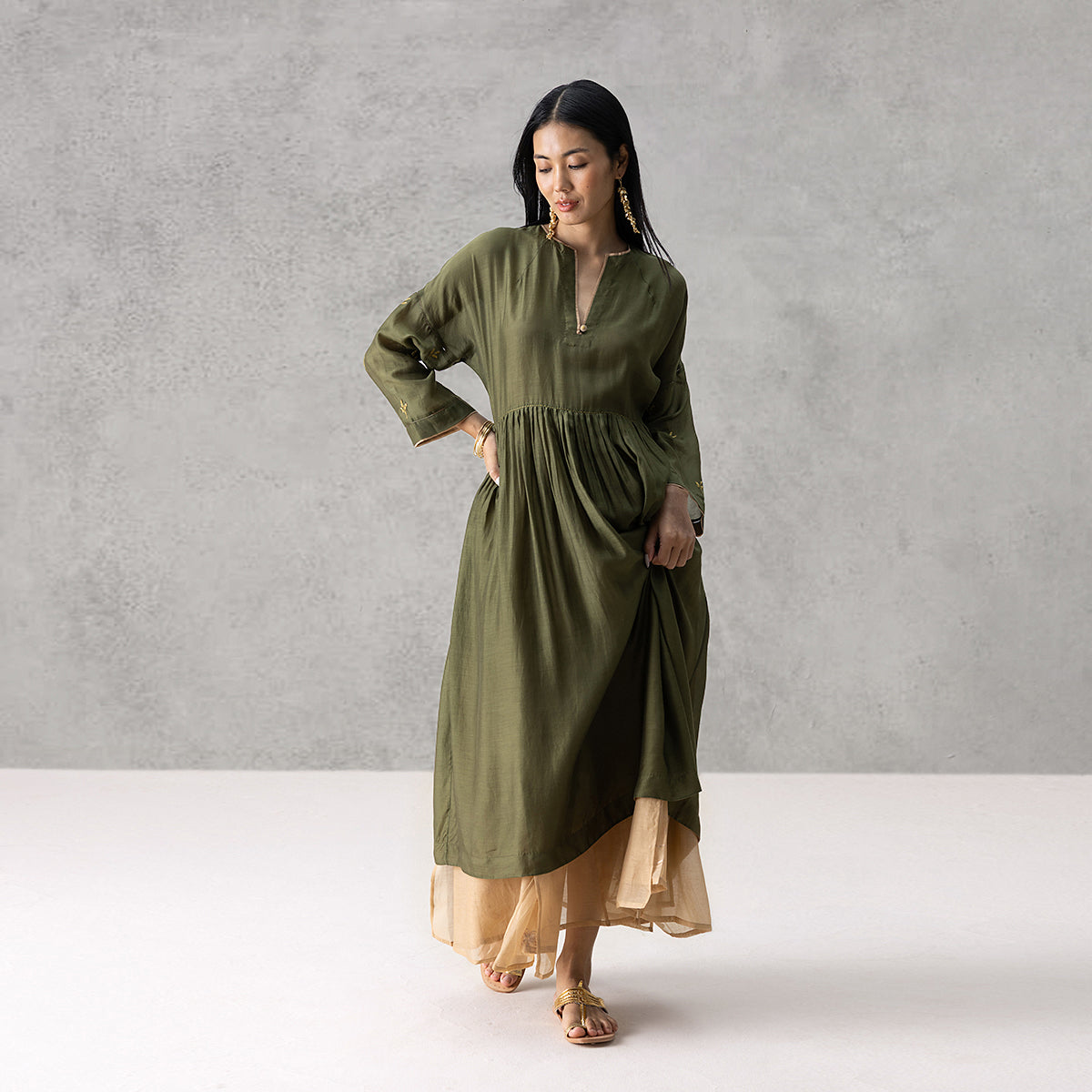 Dusk Kurta - Green